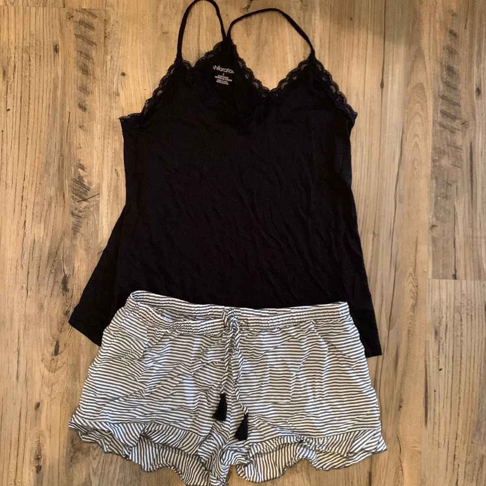 Sleep set. Gillian & O’Malley shorts. Xhilaration top